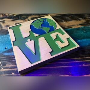 Philly Love Park Earth Day Edition • Globe Philadelphia World • Desk Art